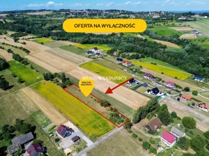 Działka 2 097,00 m², Biskupice, Sprzedaż