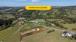 Działka 1 308,00 m², Jodłownik, Sprzedaż