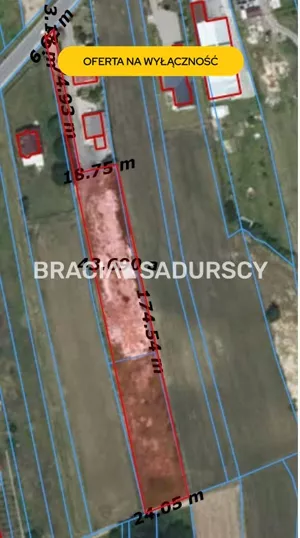 Działka 4 642,00 m², Liszki, Sprzedaż