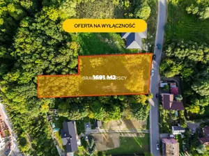 Działka 1 691,00 m², Słomniki, Niebyła, Sprzedaż