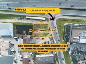 Działka 729,00 m², Kraków, Podgórze, Pana Tadeusza, Sprzedaż