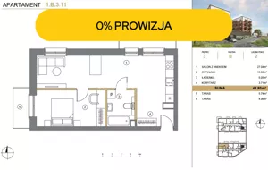 Mieszkanie dwupokojowe 48,80 m², Wieliczka, Adama Asnyka, Sprzedaż