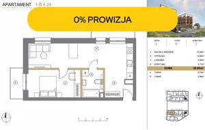 Mieszkanie dwupokojowe 48,80 m², Wieliczka, Adama Asnyka, Sprzedaż