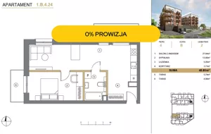 Mieszkanie dwupokojowe 48,80 m², Wieliczka, Adama Asnyka, Sprzedaż