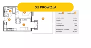 Mieszkanie dwupokojowe 41,16 m², Kraków, Bronowice, Na Błonie, Sprzedaż