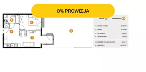 Mieszkanie dwupokojowe 41,41 m², Kraków, Bronowice, Na Błonie, Sprzedaż