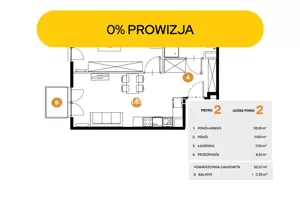 Mieszkanie dwupokojowe 37,57 m², Kraków, Bronowice, Na Błonie, Sprzedaż