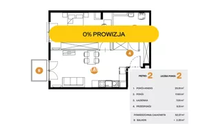 Mieszkanie dwupokojowe 37,57 m², Kraków, Bronowice, Na Błonie, Sprzedaż