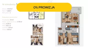 Mieszkanie trzypokojowe 66,22 m², Wieliczka, Dębowa, Sprzedaż