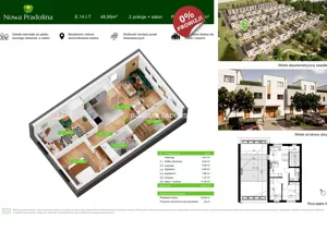 Mieszkanie trzypokojowe 48,95 m², Tarnów, Zabłocie, Skrzyszowska, Sprzedaż