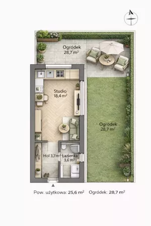 Mieszkanie jednopokojowe 26,00 m², Warszawa, Rembertów, Chełmżyńska, Sprzedaż