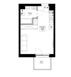 Mieszkanie jednopokojowe 27,00 m², Warszawa, Bemowo, al. Powstańców Śląskich, Sprzedaż