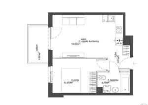 Mieszkanie dwupokojowe 39,00 m², Warszawa, Mokotów, Antoniewska, Sprzedaż