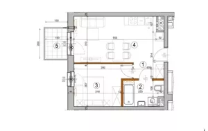 Mieszkanie dwupokojowe 34,00 m², Warszawa, Rembertów, Chełmżyńska, Sprzedaż