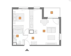 Mieszkanie dwupokojowe 44,00 m², Warszawa, Mokotów, Czerniakowska, Sprzedaż