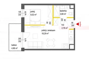 Mieszkanie dwupokojowe 33,00 m², Warszawa, Włochy, Łopuszańska, Sprzedaż