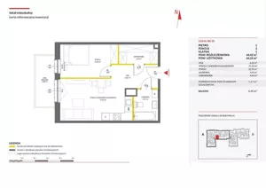 Mieszkanie dwupokojowe 45,00 m², Warszawa, Białołęka, Mańkowska, Sprzedaż