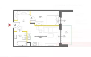Mieszkanie dwupokojowe 40,00 m², Warszawa, Białołęka, Mańkowska, Sprzedaż