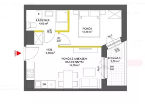 Mieszkanie dwupokojowe 34,00 m², Warszawa, Targówek, Marywilska, Sprzedaż