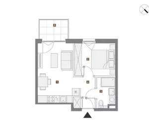Mieszkanie dwupokojowe 32,00 m², Warszawa, Targówek, Wierna, Sprzedaż