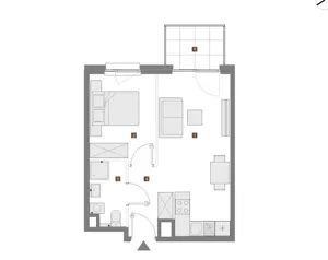 Mieszkanie dwupokojowe 36,00 m², Warszawa, Targówek, Wierna, Sprzedaż