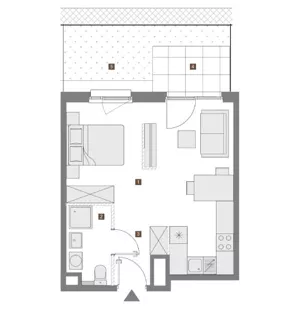 Mieszkanie dwupokojowe 35,00 m², Warszawa, Targówek, Wierna, Sprzedaż