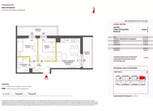 Mieszkanie trzypokojowe 45,00 m², Warszawa, Białołęka, Marywilska, Sprzedaż