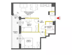 Mieszkanie trzypokojowe 51,00 m², Warszawa, Targówek, Marywilska, Sprzedaż