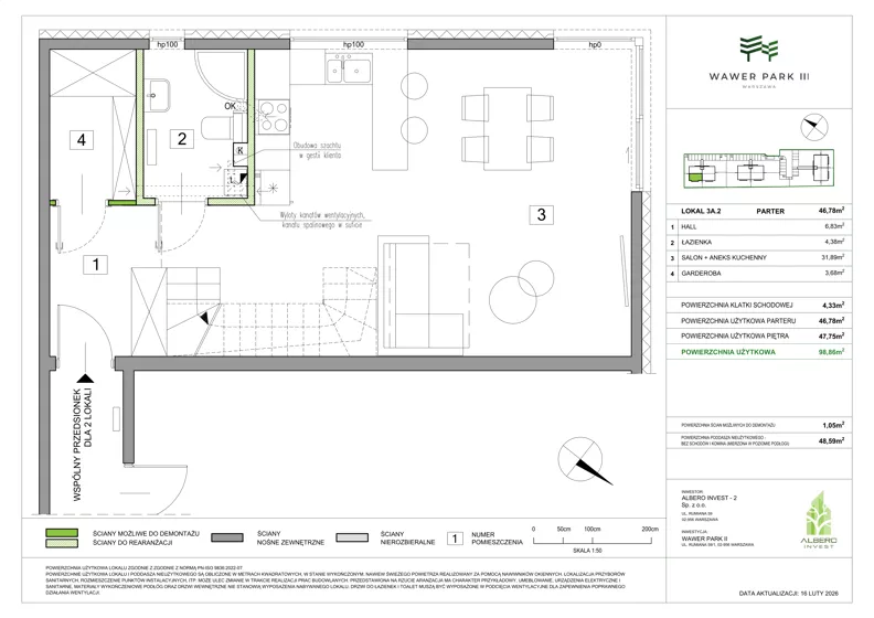 Dom 98,86 m², oferta nr 3A.2, Wawer Park, Warszawa, Wawer, Aleksandrów, ul. Zagórzańska 52