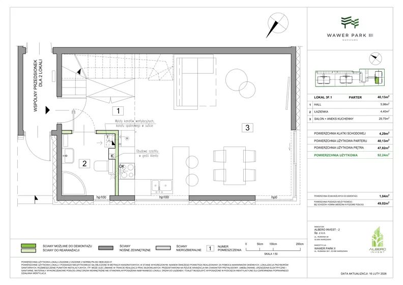Dom 92,39 m², oferta nr 3F.1, Wawer Park, Warszawa, Wawer, Aleksandrów, ul. Zagórzańska 52