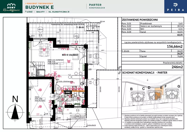 Dom 156,66 m², oferta nr 31 E, Domy Klimatyczna, Łódź, Bałuty, Bałuty, ul. Wycieczkowa 31