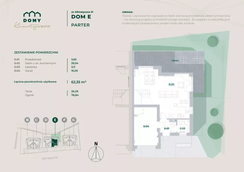 Dom 156,66 m², oferta nr 31 E, Domy Klimatyczna, Łódź, Bałuty, Bałuty, ul. Wycieczkowa 31