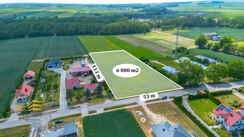 Działka 6 000,00 m², oferta nr , 184871, Radawczyk