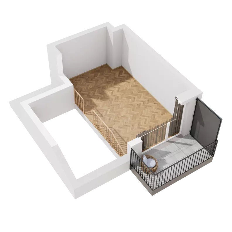 1 pokój, mieszkanie 60,60 m², piętro 2, oferta nr B1.A.09, Awionika, Gdańsk, Matarnia, ul. Radiowa