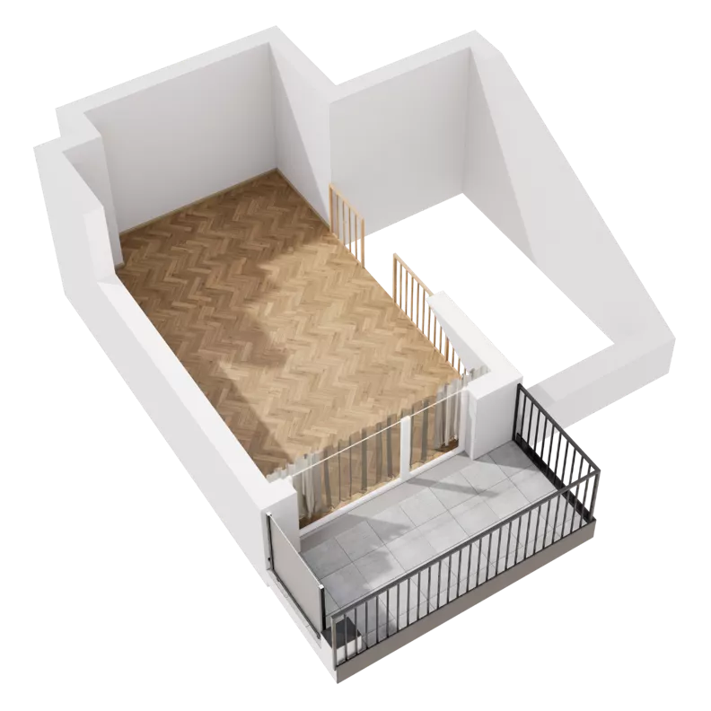 1 pokój, mieszkanie 60,55 m², piętro 2, oferta nr B1.B.06, Awionika, Gdańsk, Matarnia, ul. Radiowa