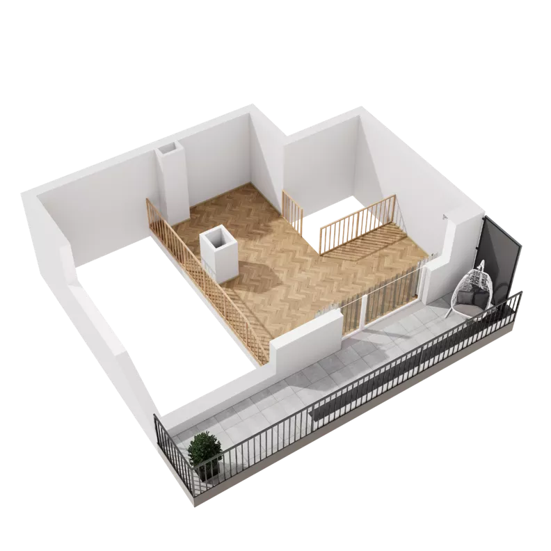 1 pokój, mieszkanie 90,28 m², piętro 2, oferta nr B1.B.07, Awionika, Gdańsk, Matarnia, ul. Radiowa
