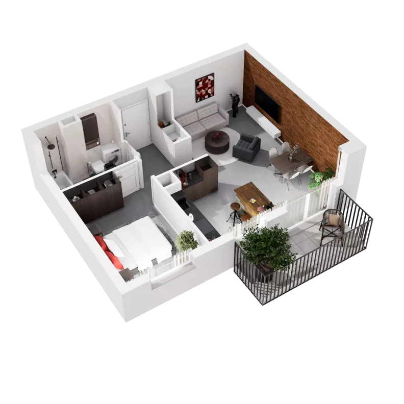 2 pokoje, mieszkanie 47,94 m², piętro 2, oferta nr 9.A.27, Urzeka - budynek 9, Gdańsk, Jasień, ul. Guderskiego / Czermińskiego