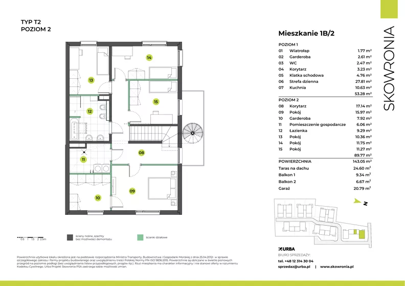Dom 143,05 m², oferta nr 3L/2, Skowronia Domy, Kraków, Podgórze Duchackie, Wola Duchacka, ul. Skowronia