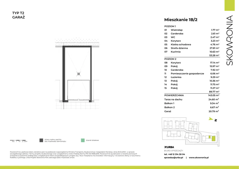 Dom 143,05 m², oferta nr 3L/2, Skowronia Domy, Kraków, Podgórze Duchackie, Wola Duchacka, ul. Skowronia