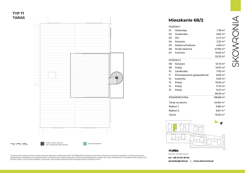 Dom 138,68 m², oferta nr 3X/2, Skowronia Domy, Kraków, Podgórze Duchackie, Wola Duchacka, ul. Skowronia