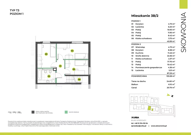 Dom 133,28 m², oferta nr 3S/2, Skowronia Domy, Kraków, Podgórze Duchackie, Wola Duchacka, ul. Skowronia