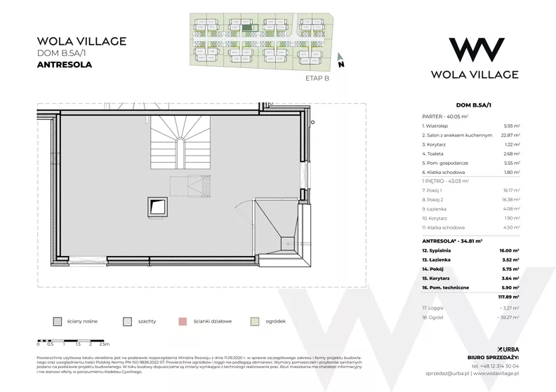 Dom 83,08 m², oferta nr B.5A/1, Wola Village, Kraków, Zwierzyniec, Wola Justowska, ul. Podłużna