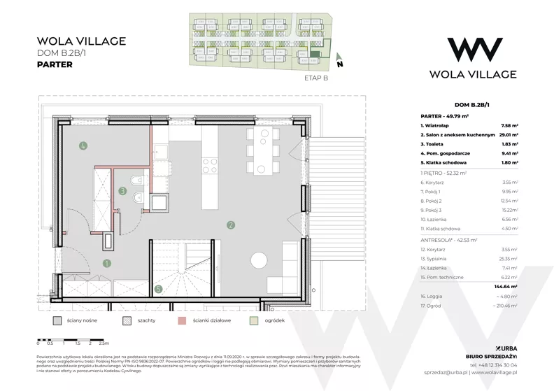Dom 102,11 m², oferta nr B.2B/1, Wola Village, Kraków, Zwierzyniec, Wola Justowska, ul. Podłużna