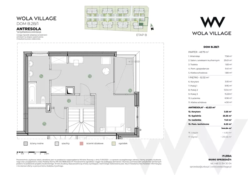 Dom 102,11 m², oferta nr B.2B/1, Wola Village, Kraków, Zwierzyniec, Wola Justowska, ul. Podłużna
