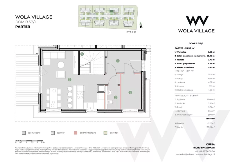 Dom 82,97 m², oferta nr B.3B/1, Wola Village, Kraków, Zwierzyniec, Wola Justowska, ul. Podłużna