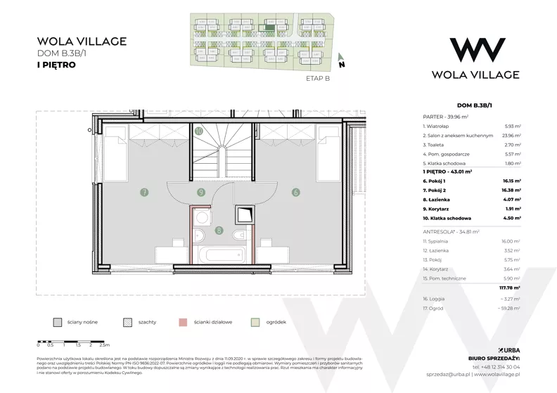 Dom 82,97 m², oferta nr B.3B/1, Wola Village, Kraków, Zwierzyniec, Wola Justowska, ul. Podłużna