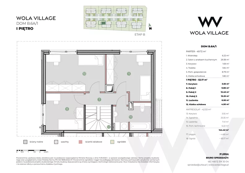 Dom 101,89 m², oferta nr B.6A/1, Wola Village, Kraków, Zwierzyniec, Wola Justowska, ul. Podłużna