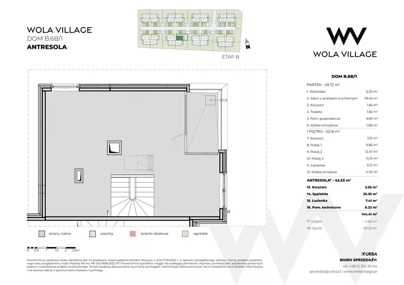 Dom 101,88 m², oferta nr B.6B/1, Wola Village, Kraków, Zwierzyniec, Wola Justowska, ul. Podłużna