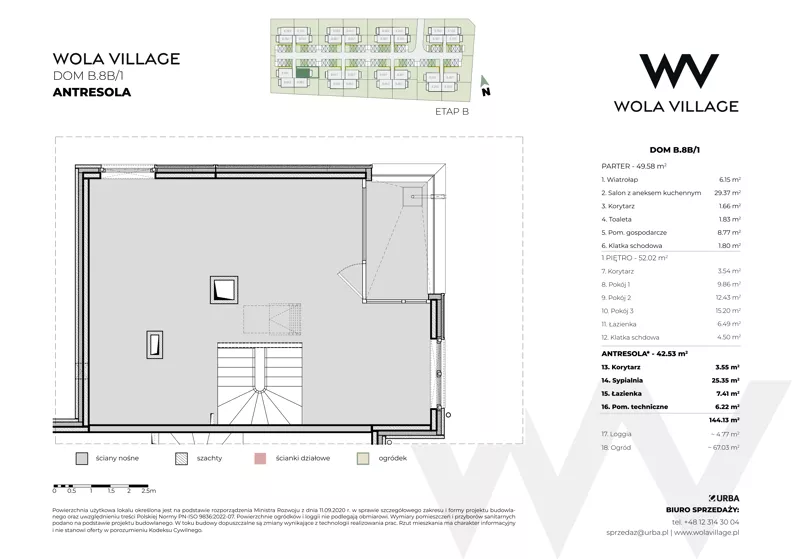 Dom 101,60 m², oferta nr B.8B/1, Wola Village, Kraków, Zwierzyniec, Wola Justowska, ul. Podłużna