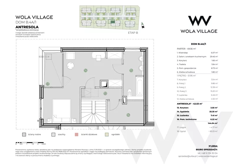 Dom 101,51 m², oferta nr B.4A/1, Wola Village, Kraków, Zwierzyniec, Wola Justowska, ul. Podłużna